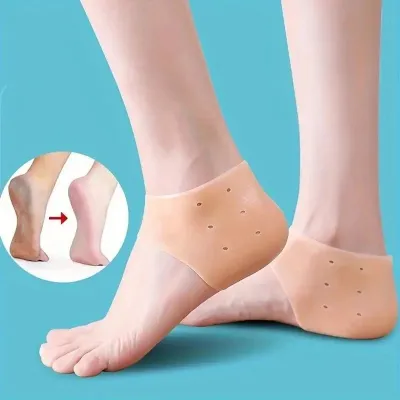Silicone Heel Protectors for Cracked Heels (1 pair)